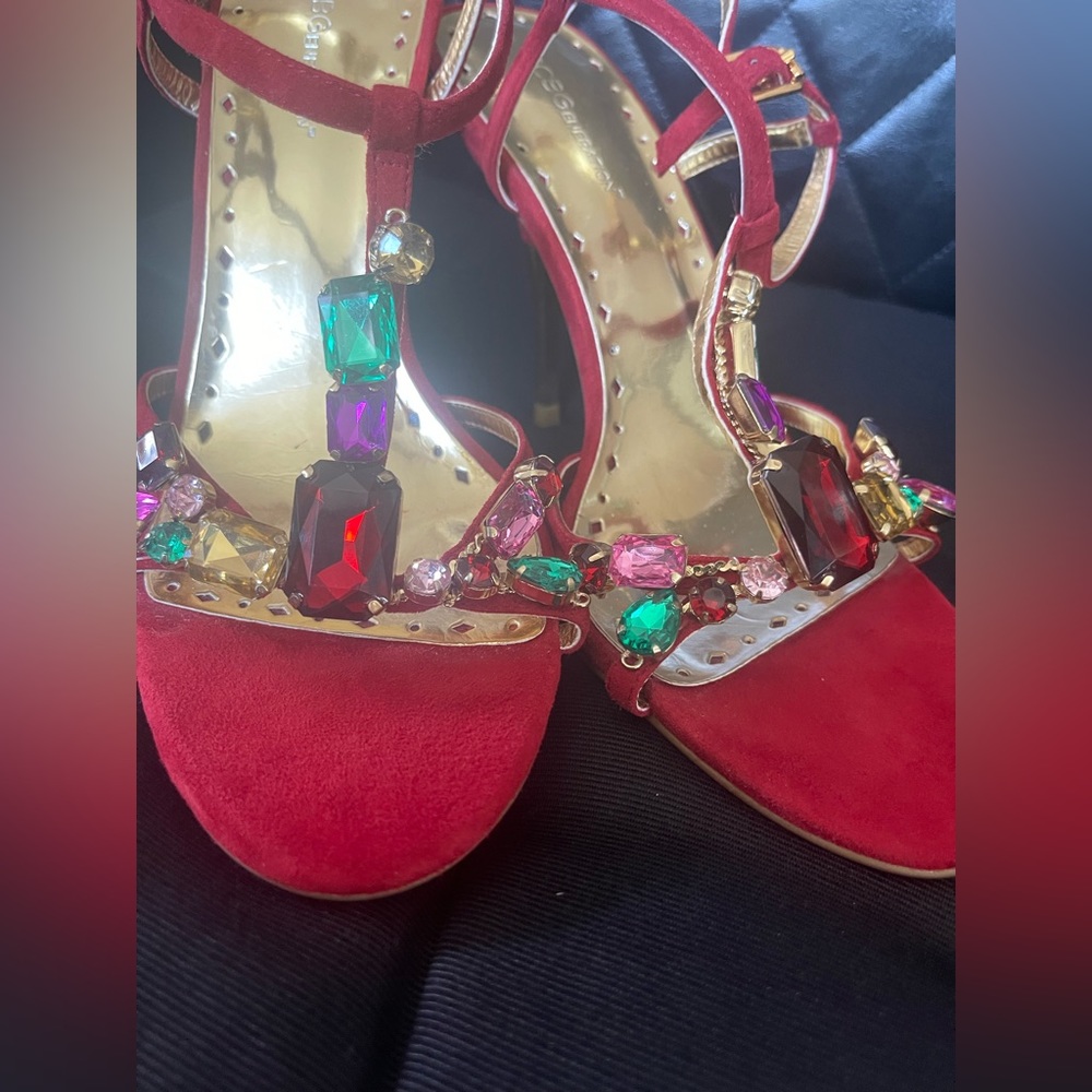 Bcbgeneration Beaded Heels. Euc - image 2